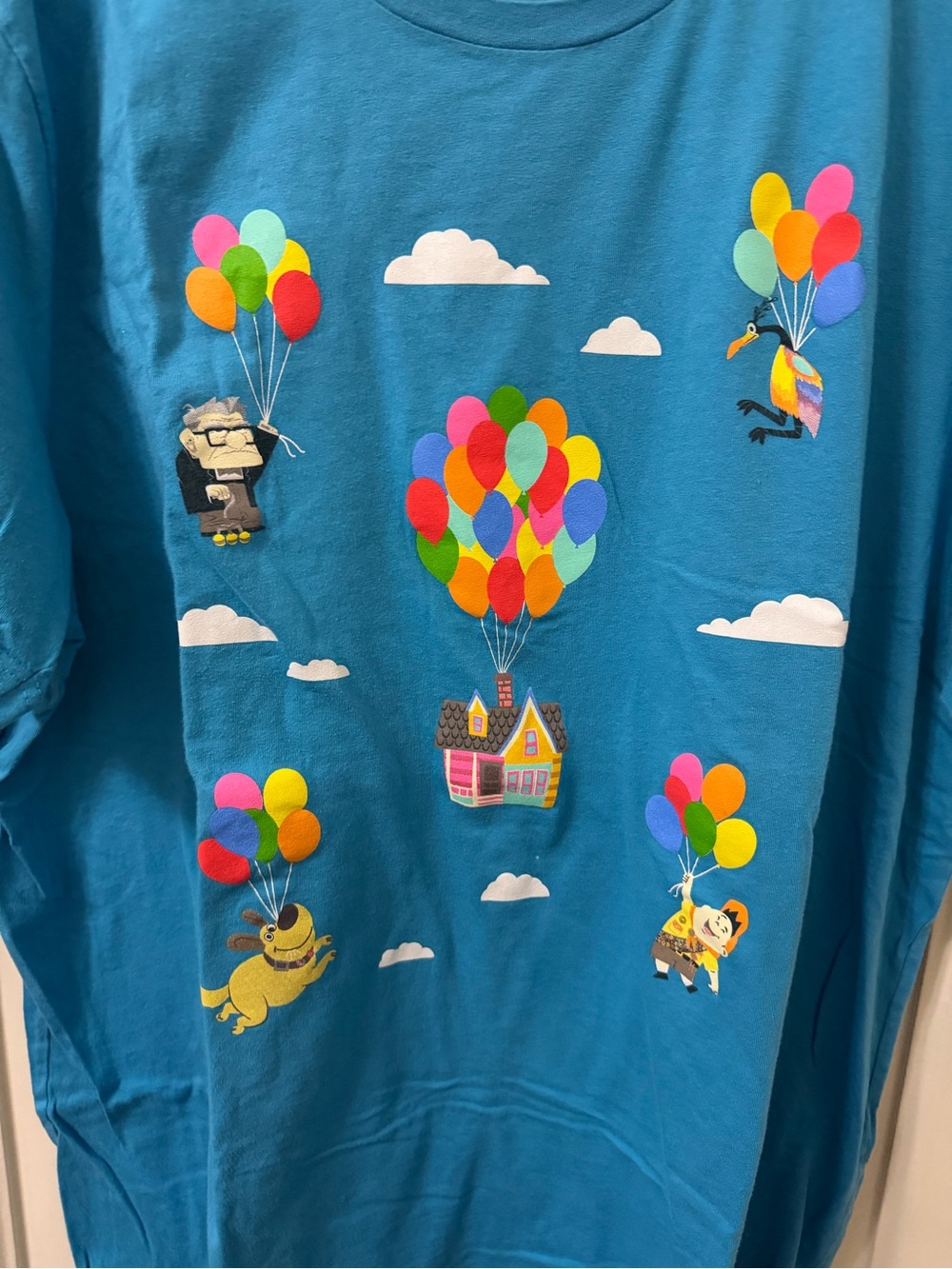 Disney Blue Short-Sleeve Tee with Colorful UP Balloons - Picture 3 of 4